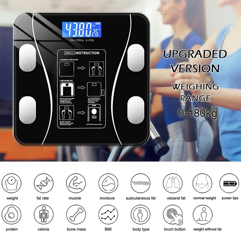 LCD Body Fat BMI Scale